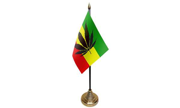 Cannabis Reggae Table Flags